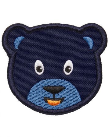 Dětský odznáček na suchý zip Affenzahn Velcro badge Bear - blue