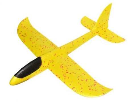 KIK Kluzák letadlo 2LED polystyren 48x47cm žlutý KX7954_3