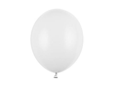 KIK Balónky silné 30cm pastelové čistě bílé 100ks KX4553