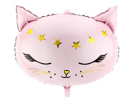 KIK Fóliový balónek Kitty růžový 48x36cm KX4572