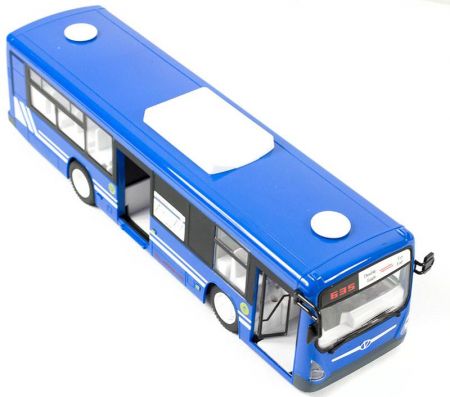 KIK RC autobus na dálkové ovládání s dveřmi modrý KX9563_2