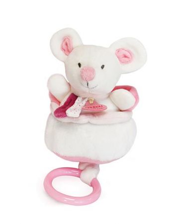 Doudou et Compagnie Paris Doudou Plyšová hudební hračka 20 cm myš