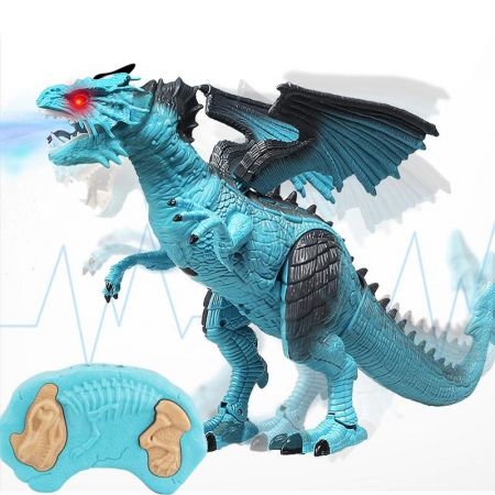 KIK RC dinosaurus ovládaný drak - chodí řve dýchá páru 41 cm KX9993