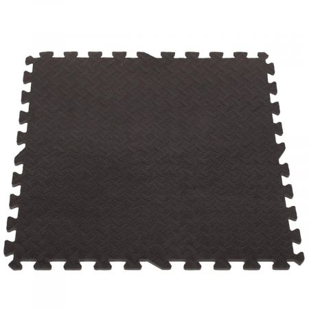 KIK Dětská pěnová podložka puzzle černá 60x60 4ks KX7463