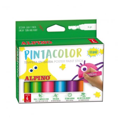 KIK ALPINO Fluorescenční tyčinkové barvy 6 barev KX6051