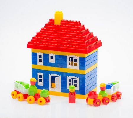 KIK DIPLO 3D stavební plastové kostky pro děti 233el. KX4812