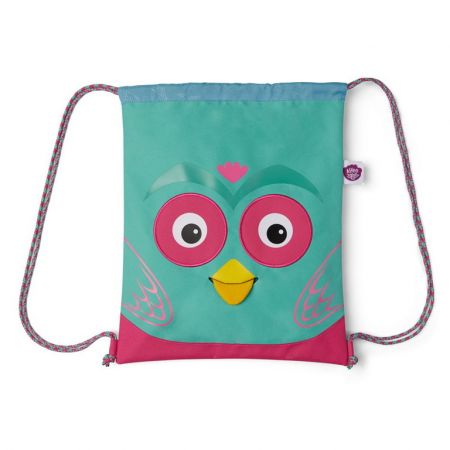 Dětský batůžek Affenzahn Kids Sportsbag Owl - turquoise