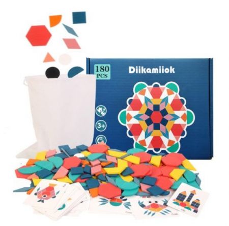 KIK Dřevěné montessori puzzle 180el. KX5367