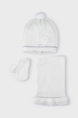 Mayoral kojenecký set  čepice, šála a rukavice 10280 - 064 Velikost: 92 Viskóza