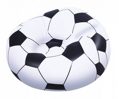 Nafukovací křeslo Fotbalový míč, 1,14m x 1,12m x 66cm DS77164186