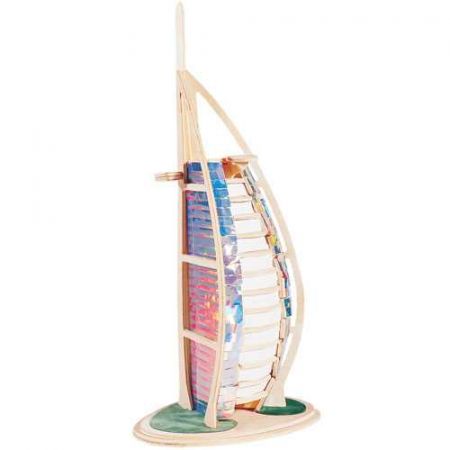 Woodcraft construction kit | Woodcraft Dřevěné 3D puzzle slavné budovy Burj Al Arab DS63554209