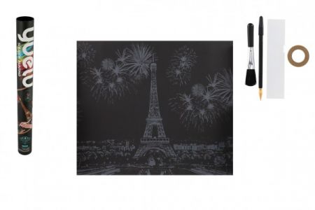 SMT Creatoys Škrabací obrázek barevný Eiffelova věž