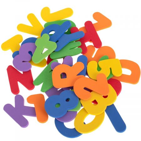 KIK Pěnová hračka do koupele s písmeny a čísly KX7221