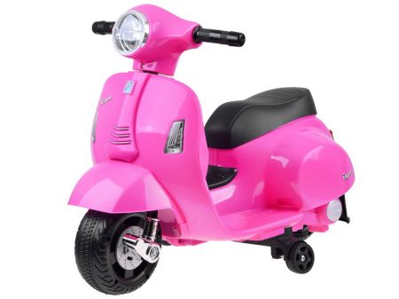 Tomido Dětská elektrická motorka Vespa růžová PA0238