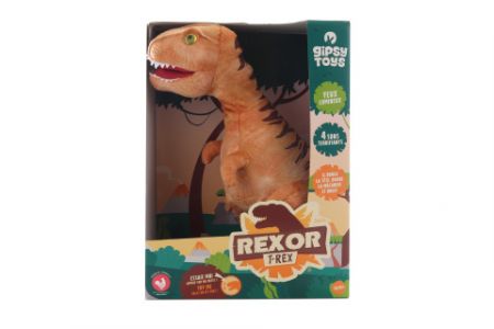 Plyš T-Rex zvukový 38 cm hnědý DS60846321