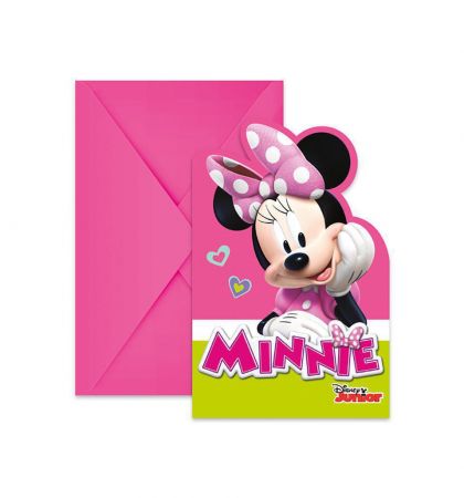 Procos  Pozvánky a obálky Disney Minnie 6 ks