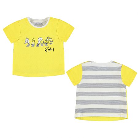 MAYORAL Chlapecké tričko kr.rukáv Žlutá