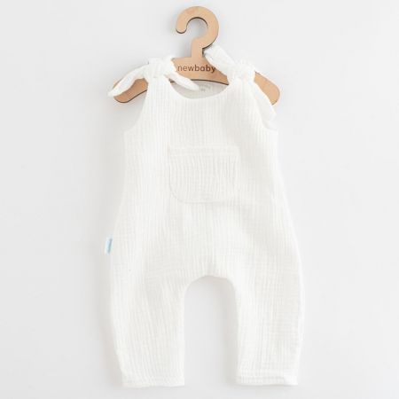 Kojenecké mušelínové lacláčky New Baby Soft dress béžová Béžová 56 (0-3m)