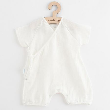 Letní kojenecký mušelínový overal New Baby Soft dress béžová Béžová 68 (4-6m)