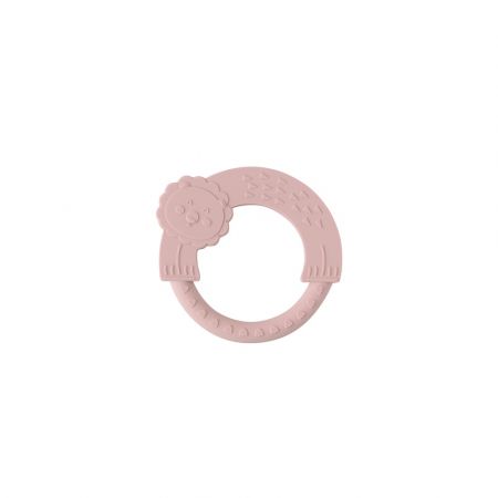 INTERBABY | Kousátko silikonové kroužek - růžové