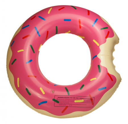 KIK Dětské nafukovací kolo Donut 50cm růžové KX9789_1