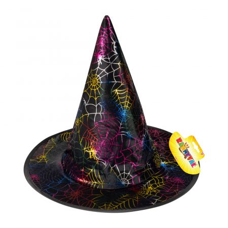 RAPPA | Dětský klobouk čarodějnice s pavučinou DS91326639