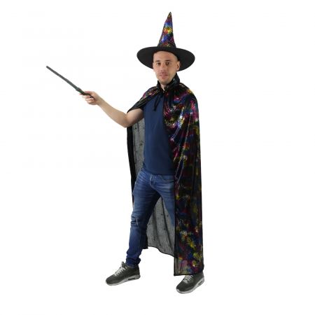 RAPPA | Plášť čarodějnický s kloboukem pro dospělé DS46375432