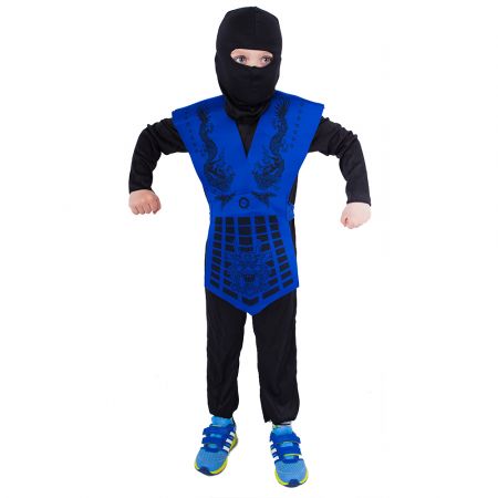 RAPPA | Dětský kostým modrý ninja (S) DS15324924