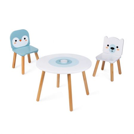 Janod dětský dřevěný stůl se židlemi J09650 Nejlepší hračky