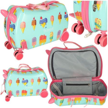KIK Dětský cestovní kufr na kolečkách na zmrzlinu KX4730