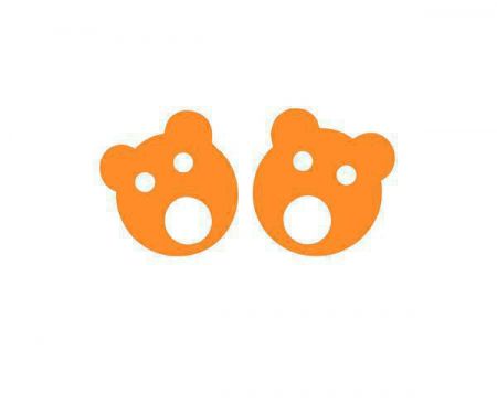 Matuška Dena Nadlehčovací kroužky Baby medvídek 160 x 38 mm Oranžová
