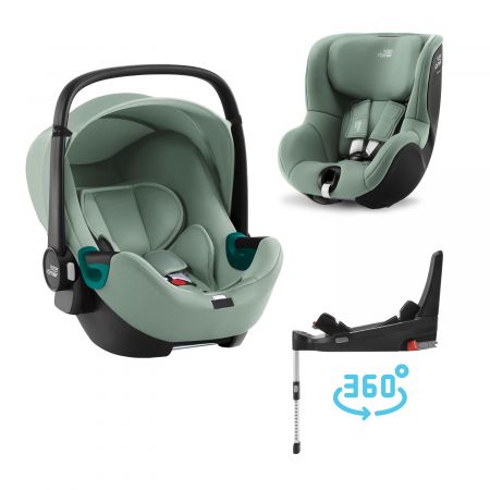BRITAX Autosedačka set Baby-Safe 3 i-Size+Flex Base 5Z+Autosedačka Dualfix 3 i-Size, Jade Green
