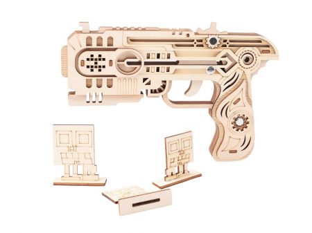 Woodcraft construction kit | Woodcraft Dřevěné 3D puzzle Zbraň na gumičky Dragon Chaser DS77662765