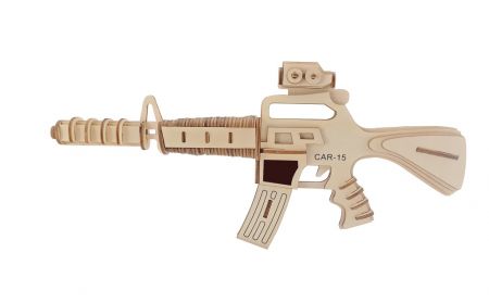 Woodcraft construction kit | Woodcraft Dřevěné 3D puzzle Samopal carabine 15 DS90550223