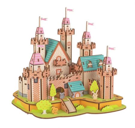 Woodcraft construction kit Woodcraft Dřevěné 3D puzzle Hrad v ráji