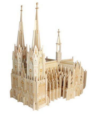 Woodcraft construction kit Woodcraft Dřevěné 3D puzzle katedrála svatého Petra