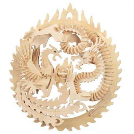 Woodcraft construction kit | Woodcraft Dřevěné 3D puzzle Fénix a drak DS32679277