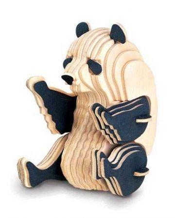 Woodcraft construction kit | Woodcraft Dřevěné 3D puzzle panda DS92704026