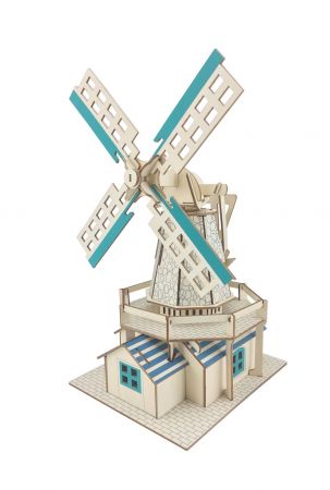 Woodcraft construction kit | Woodcraft Dřevěné 3D puzzle Holandský větrný mlýn DS30973352