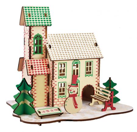 Woodcraft construction kit | Woodcraft Dřevěné 3D puzzle Zimní dům DS36885680