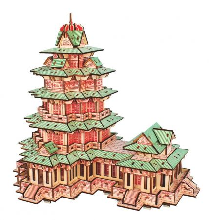 Woodcraft construction kit Woodcraft Dřevěné 3D puzzle YueJiang Tower