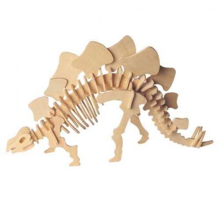 Woodcraft construction kit Woodcraft Dřevěné 3D puzzle Stegosaurus