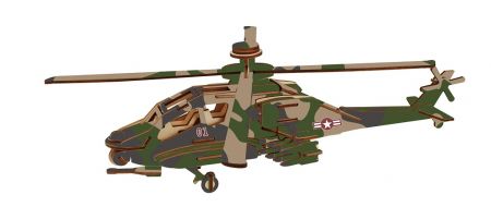 Woodcraft construction kit | Woodcraft Dřevěné 3D puzzle Bojový vrtulník Apache DS36286868