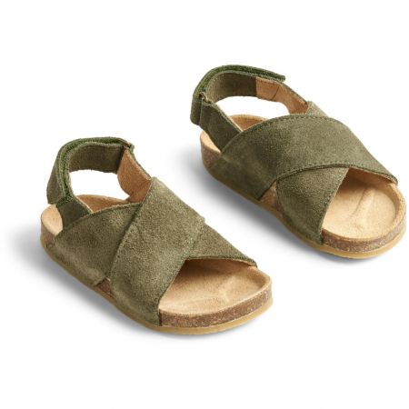 Wheat dětské sandály Wan 435 - dark green Velikost: 24 Semiš