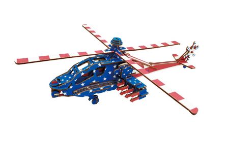 Woodcraft construction kit | Woodcraft Dřevěné 3D puzzle Americký bojový vrtulních Apache DS37922534