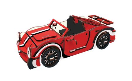 Woodcraft construction kit | Woodcraft Dřevěné 3D puzzle Červený kabriolet DS29037492