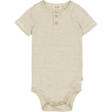 Wheat kojenecké body s krátkým rukávem 9125 - seaweed stripe Velikost: 62 Bavlna