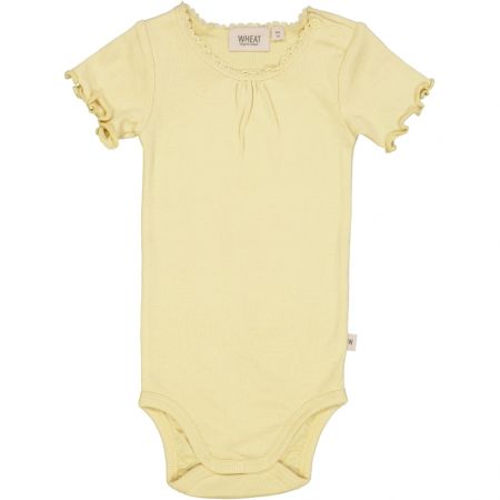 Wheat kojenecké body s krátkým rukávem 9126 - yellow dream Velikost: 92 Bavlna, modal