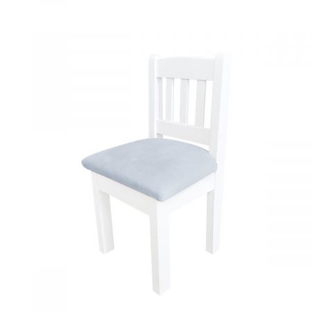 Caramella čalouněná mini dětská židle modrá
