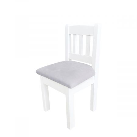 Caramella čalouněná mini dětská židle šedá